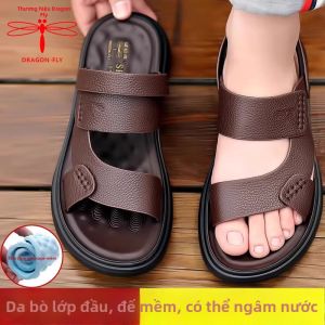 DRAGON-FLY | Dép Lười Da Cho Mùa Hè Đi Ngoài Trời