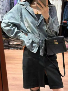 AIYILU | Áo Khoác Jeans Thời Trang Dành Cho Người Thấp
