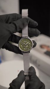 Jam Tangan Wanita Alexandre Christie Passion AC 2870 BFBSSGN Green Dial Silver Stainless Steel Strap