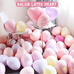 TAIYO Balon Latex Love Heart 10 Inch Matte SATUAN Cinta Hati Macaron Pesta Party Balloon Ulang Tahun