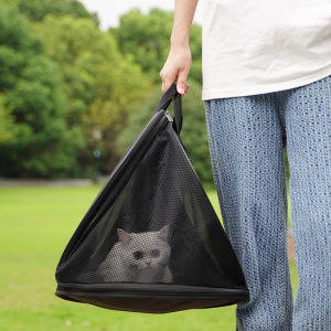 Satchel Cat Bag Portable Triangle Lightweight Cat Breathable Foldable Pet Bag Dog Bag Injection Sterilization Bag