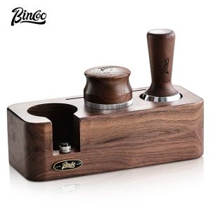 BINCOO Coffee Tamper Set Press Powder Base Set Portafilter Distributor Set Spreader Press Powder Italian Coffee Machine Handle Base 51/58MM