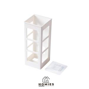 STORAGE BASKET HAIR DYER COMB HOLDER BATHROOM RACK / RAK GANTUNG TEMPEL PLASTIK MULTIFUNGSI