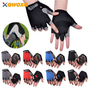 1Pair Cycling Gloves for Men & Women Anti Slip Shock Absorbing Biking Gloves Half Finger Gel Pad Breathable Bike Bicycle Gloves