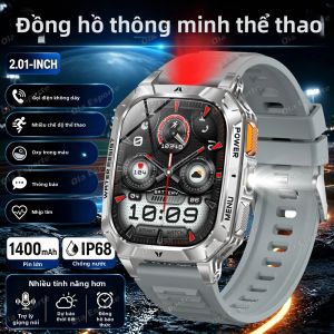 Đồng Hồ Thông Minh Dành Cho Nam 10ATM Chống Nước Theo Dõi Thể Dục Đo Huyết Áp Theo Dõi Sức Khỏe Có Chức Năng Gọi BT GPS Đèn Pin Thể Thao Ngoài Trời HT30