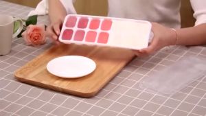 Khay Đá Silicon JYoohome Có Nắp Đậy 14 Viên Khay Đựng Đá Tủ Lạnh Làm Đá Thạch Kem Bảo Quản Chống Mùi Tuyệt Đối