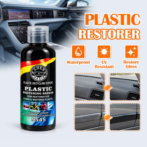 Car Plastic Restorer 100ML Pemulih Plastik Kereta Restore Oxidized Fading for Car Exterior & Interior Trim Care New Formula Non-Greasy 汽车塑料件修复剂