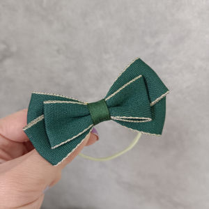 New 2013 Korean Style Student Hair Ties Green Butterfly Knot Hair Bands Elastic Hair Bands Hair Flowers for Girls