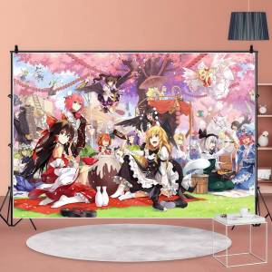Mesuca | Pop Game Touhou Project Backdrop Product Photography Props Background Photographic Studio Party Decoration Wallpapers