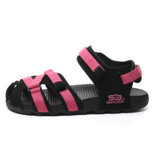 Mens Summer Casual Sports Flat Heel Sandals Beach Toe Protection Couples Style Flat Bottom Sandals Breathable Slip-On Shoes