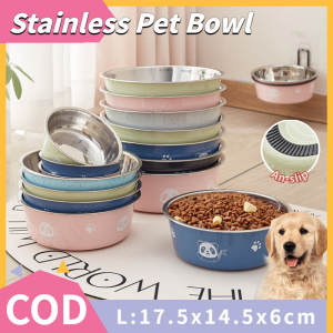 Dog Bowl Stainless Pet Dog Cat Food Bowl Multipurpose Dog Bowl Non-slip Bowl Anti Flip Pet Water Bowl Pet Supplies