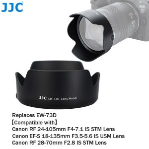 JJC เฉดสีเลนส์ฮูดแบบย้อนกลับได้แทนที่ EW-73D สำหรับ Canon RF 28-70มม. F2.8เลนส์ STM F4-7.1 RF 24-105มม. เป็นเลนส์ STM EF-S 18-135มม. F3.5-5.6เป็นเลนส์ USM อนุญาตให้ใส่ Ф67mm กรองและฝาเลนส์เดิม