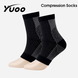 YUOO แขนเท้าอัดถุงเท้ากันกระแทก สำหรับผู้ชายและผู้หญิง 1คู่