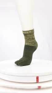 WRELS Professional Athletic Toe Socks Anti-Slip Friction-Reducing Breathable Quick-Drying #WZ1033