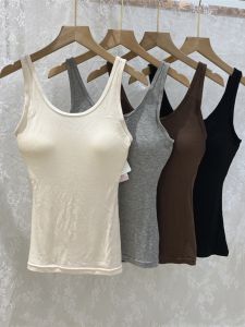 Comfortable Lightweight Summer Silk Fixed Strap Vest Underwear Base Layer Tank Top Womens Fashion Backless Inner Wear