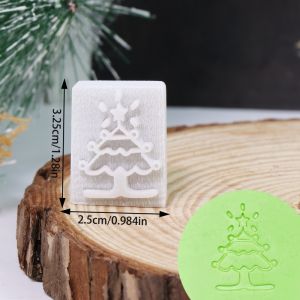Creative Christmass Day Elements Soap Series Soap Stamp For Soap Making Stamp DIY Handmade Craft Xmas Gift Decor Kit Resin Seal