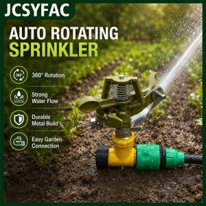 JCSYFAC 1 2 Male Thread Sprinkler Garden Rotating Rocker Impact Adjustable Zinc Alloy Lawn Field Watering Nozzle Irrigation Tools