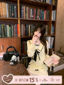 Cheese Inspired Elegant Long Sleeve Short Dress Autumn Wear