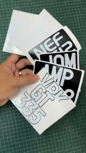 Nombor Plate Sticker untuk Motor Depan