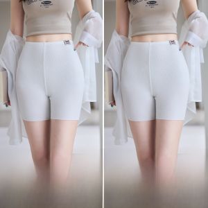 MiiOW | Cat Woman Safety Pants High Waist Cotton Underwear Breathable Summer New Style No Roll Edge Base Layer Pants For Women