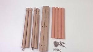 Wooden Embroidery Scroll Frame Adjustable Needlepoint Stretcher Frame Rotated Cross Stitch Scroll Frame Quilting Sewing Projects