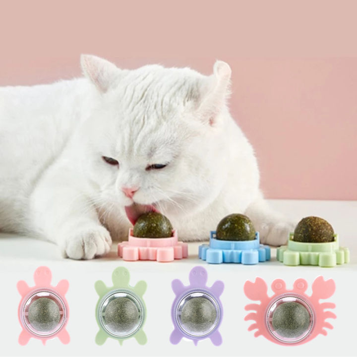 Cat Mint Catnip Ball Kitten Licking Toy Cat Snacks Clean Catnip Ball