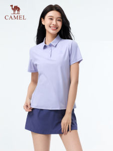 Camel womens quick-drying Cooling sunscreen polo shirt