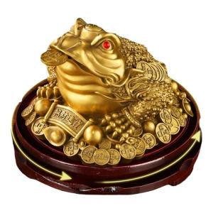 XINGYUE | Lucky Wealth Attraction Statue Brass Three-legged Toad