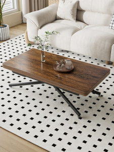 OLEPA | Adjustable Height Retro Mid-Century Style Multi-Function Extendable Folding Space-Saving Coffee Table