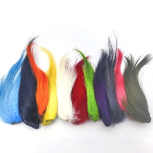 Dyed Natural Goat Tail Hair Fly Fishing Tying Material For Salmon Steelhead Patterns Streamers Wet Flies Lure Knotting