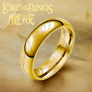Thai Love You Lord Of The Rings Ring Trendy Mens Stylish Fashion Films and Television Products Magic Pattern Titanium Steel Thick Handsome Ring