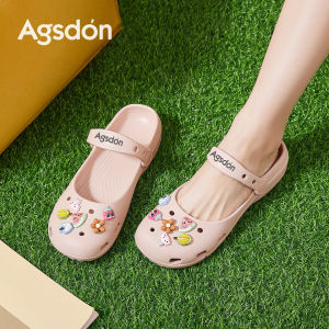 Agsdon | Ballet Mary Jane Style Hollow Out Summer Outdoor Thick EVA Soft Sole Sandals