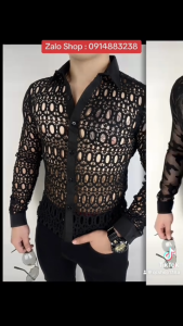 ĐẸP ĐỘCLẠ ... KHÔNG ĐỤNG HÀNG ANH EM HÃY GHÉ NGAY QCSHOP DINH MỘT EM ÁO SƠ MI LƯỚI THÔI NÀO ĐẢM BẢO ĐẸP Ạ! SML14SML19SML22