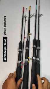 Joran Pancing SHIKARI BLACK DOG 165cm - 240cm Full Eva / JS (10-20lb) Fiber Solid - Engkus Fishing