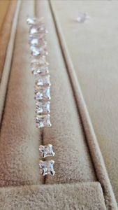 ต่างหูเงินแท้ 100% 925 ประดับด้วย CZ Diamond