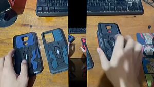 Casing HP Untuk Vivo Y16 2022 Soft Case Kickstand Armor Belt Clip Terbaru