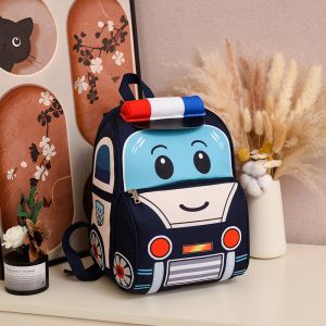 New Arrival Kids Backpack Ultra Light Car Theme School Bag Boys Girls Nursery Bookbag Spine Protection Cute Children Bag