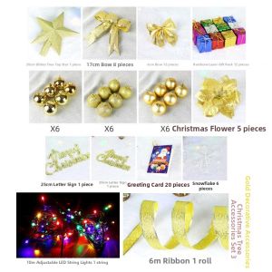 Festive Commercial Decoration Christmas Tree Ornament Set