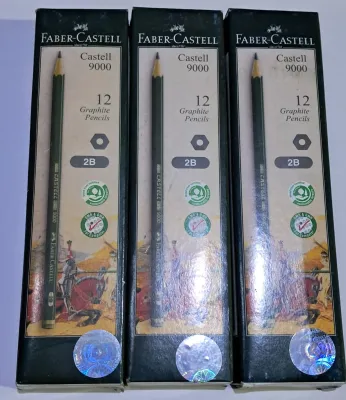 1 PACK [ 12 PCS ] PENCIL FABER CASTELL 2B - PENCIL COMPUTER