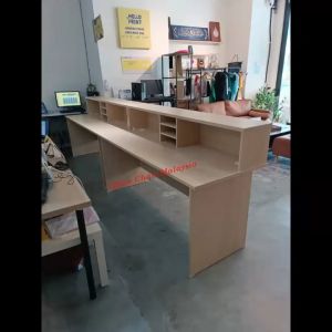 4ft 5ft 6ft Reception Counter Table / Cashier Counter Table / Receptionist Table / Meja Kaunter