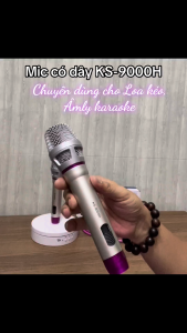 [HCM] Mic có dây KS-9000H chuyên dùng Karaoke trên Loa Kéo Âmly Mixer