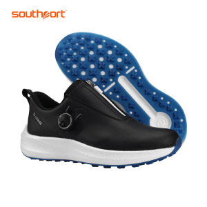 Southport Mens Golf Shoes Breathable Knob Laces Waterproof Sport Shoes Professional Golf Footwear Clearing Sale Price