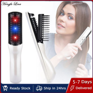 Hengfa Lina หวีผมเลเซอร์ไฟฟ้าทรีตเม้นท์ปลูกผมรักษาด้วยรังสีอินฟราเรดเครื่องนวดหนังศีรษะแปรงหวีผมสำหรับผู้หญิงผู้ชายผลิตภัณฑ์ป้องกันผมร่วงป้องกันผม