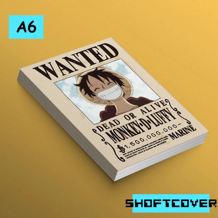 Wanted Note Book Paper Pocket notebook A6 Wanted Onepiece - NBSA6001 | Lazada Indonesia