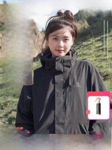 เสื้อแจ็คเก็ตกันฝน Camel 3514 ทรงสามในหนึ่งสำหรับผู้ชายและผู้หญิง ฤดูใบไม้ร่วง ฤดูหนาว ป้องกันน้ำ ป้องกันลม ป้องกันหนาว ใส่ได้หลากหลาย