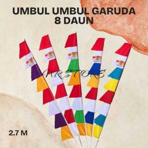 UMBUL UMBUL MERAH PUTIH DAN WARNA 3 METER 8 MATA