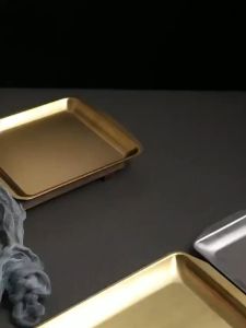 Khay đĩa inox 304 chuyên đưng thức ăn đồ nướng tiệc tùng - Khay nướng bánh nhiều size -đĩa đựng thịt- khay đựng thịt nướng BBQ