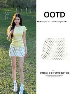 ZUKUN | White Polka Dot A-line Mini Skirt for Petite Women