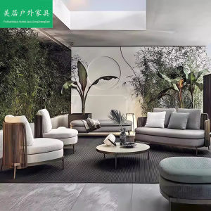 โซฟาพิเศษสำหรับกลางแจ้ง สไตล์วินเทจ วัสดุเหล็กไมโครไนซ์ โซฟาพักผ่อนกลางแจ้ง วัสดุอื่น ๆ อื่น ๆ โซฟาสำหรับบ้านพักที่อยู่อาศัยแบบยูนิคอร์น