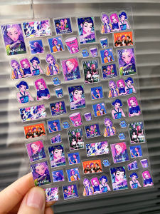 1PCS Pvc Kpop Movie Demon Hunters Huntrix Saja Boys Derpy Tiger Nail Art Stickers Waterproof Workbook Room Decoration Stickers